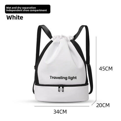 Sports Swimming Backpack with Wet-Dry Separation - Waterproof Lightweight Backpack Purse for Short Trips & Fitness -dropshippingabc.com