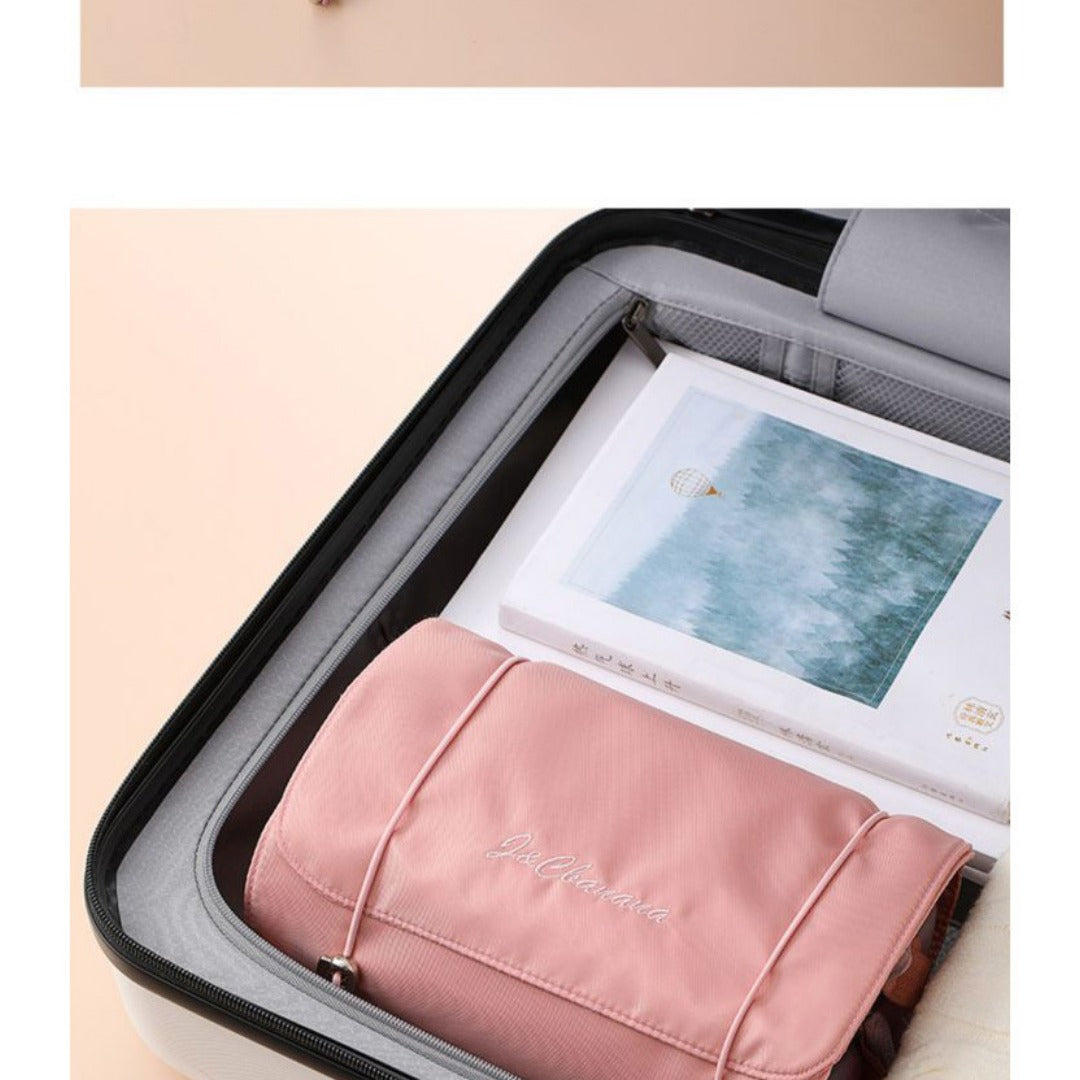 4-in-1 Convertible Makeup Bag - Large Capacity Travel Toiletry Organizer with Detachable Compartments -dropshippingabc.com