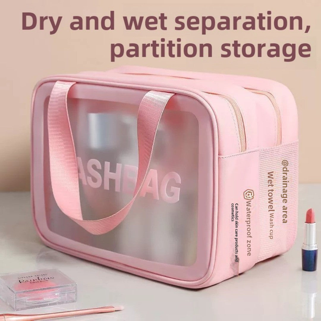 Premium Wet-Dry Makeup Bag - Large Capacity Cosmetic & Swimsuit Storage Organizer for Beach Travel -dropshippingabc.com