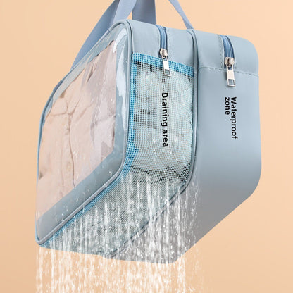 Premium Wet-Dry Makeup Bag - Large Capacity Cosmetic & Swimsuit Storage Organizer for Beach Travel -dropshippingabc.com