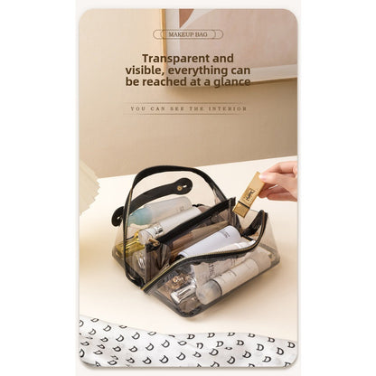 Waterproof PVC Cosmetic Bag - Large Capacity Multi-Functional Travel Makeup Organizer & Wash Bag -dropshippingabc.com