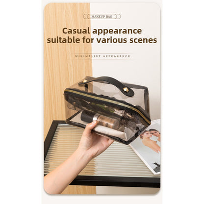 Waterproof PVC Cosmetic Bag - Large Capacity Multi-Functional Travel Makeup Organizer & Wash Bag -dropshippingabc.com