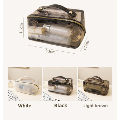 Waterproof PVC Cosmetic Bag - Large Capacity Multi-Functional Travel Makeup Organizer & Wash Bag -dropshippingabc.com