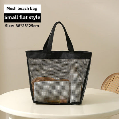 Large Capacity Mesh Shower Tote Bag - Portable Foldable Beach & Travel Bag for Wet and Dry Storage -dropshippingabc.com