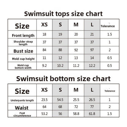 Printed Triangle Sexy Split Swimsuit Three Points Beach Bikini Female Neck-Tie Halter Bikini W Random Flower -dropshippingabc.com