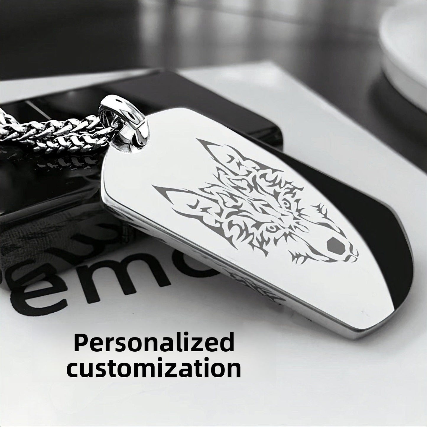 Custom Necklace Female Pendant Dog Tag Personalized Stainless Steel Ladies Birthday Gift -dropshippingabc.com