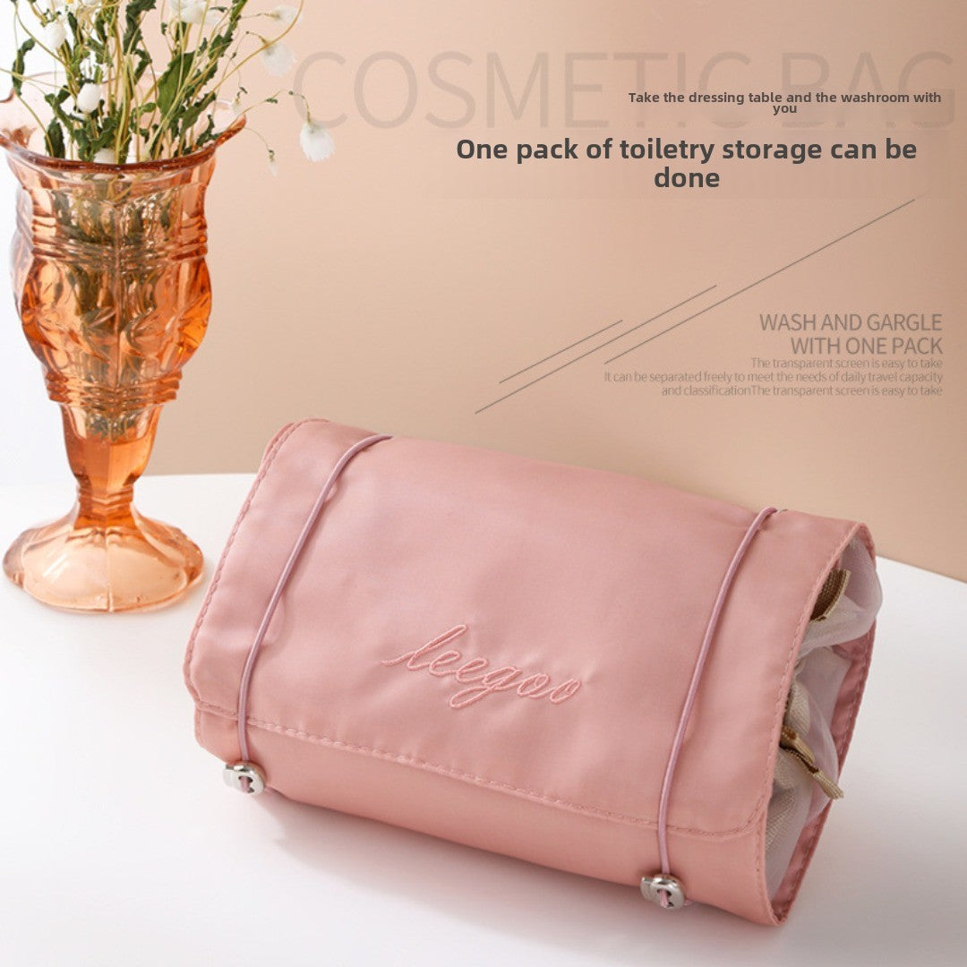 4-in-1 Travel Makeup Bag - Multi-Function Portable Cosmetic Organizer & Toiletry Storage Bag -dropshippingabc.com